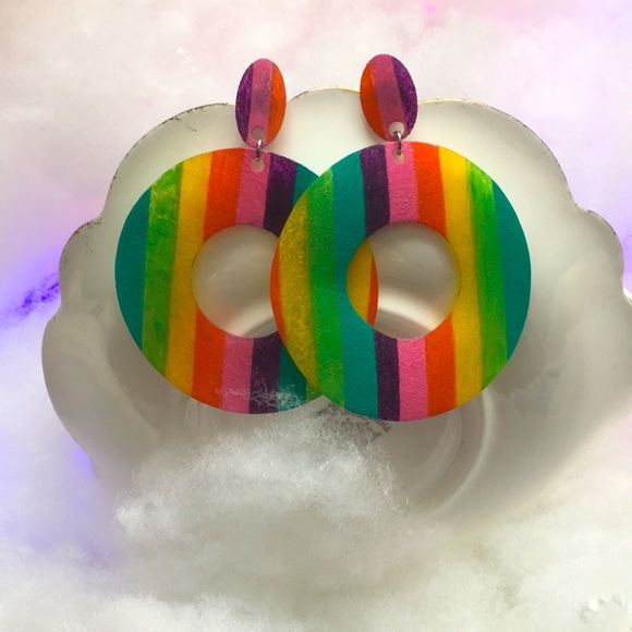 Rainbow earrings - Picture 6 of 6